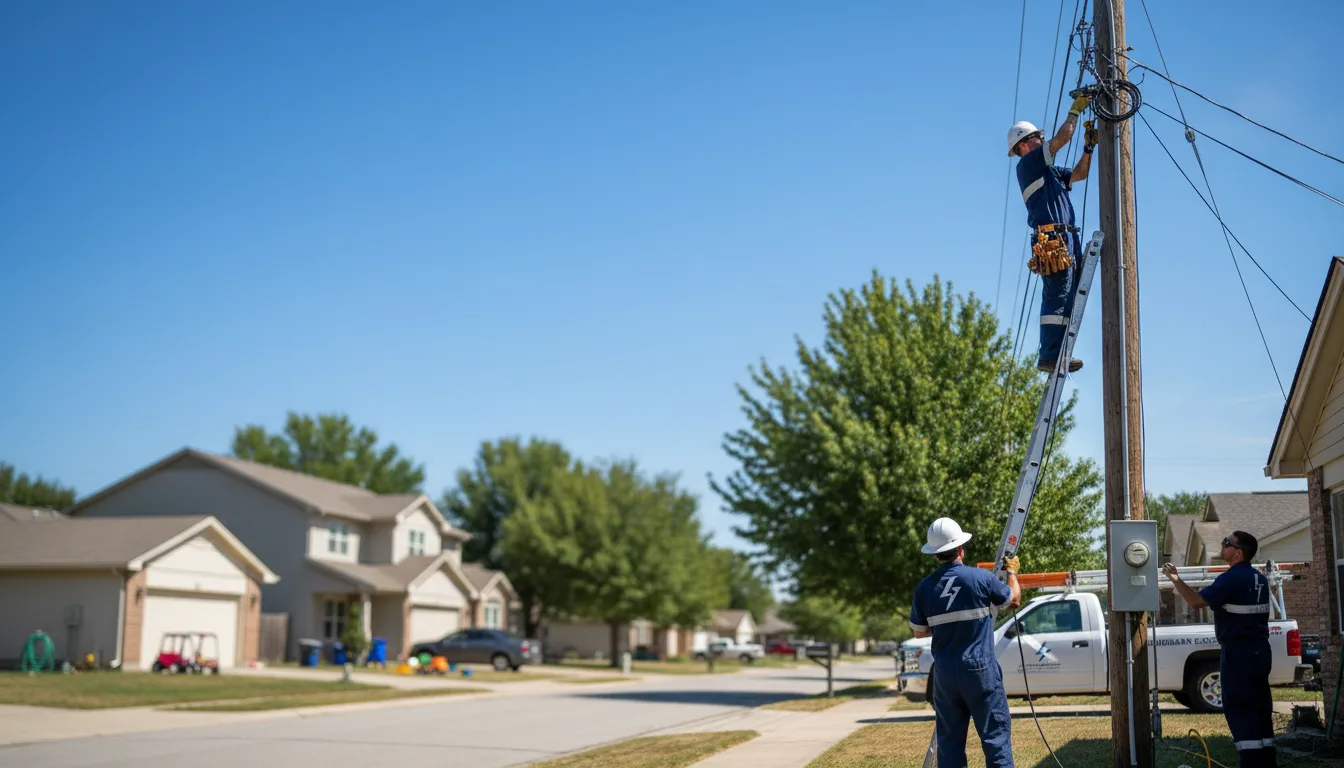 Residential electrician providing installation services in Prospect, TN